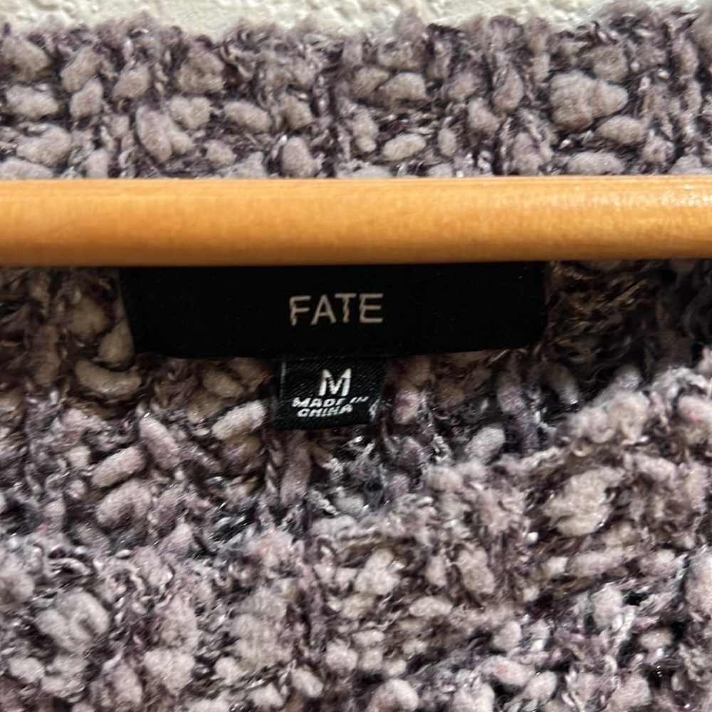 FATE Sweaters | Purple Women’s Fall Long Sleeve Top | Size Medium - Picture 3 of 6